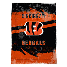 Load image into Gallery viewer, Cincinnati Bengals Slanted Stripe 4 Piece Twin Bed in a Bag
