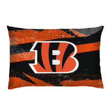 Load image into Gallery viewer, Cincinnati Bengals Slanted Stripe 4 Piece Twin Bed in a Bag