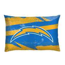 Load image into Gallery viewer, Los Angeles Chargers Slanted Stripe 4 Piece Twin Bed in a Bag