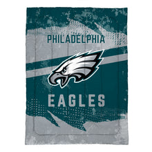 Load image into Gallery viewer, Philadelphia Eagles Slanted Stripe 4 Piece Twin Bed in a Bag