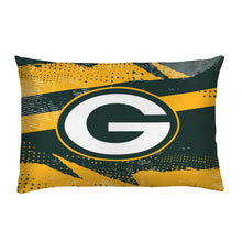 Load image into Gallery viewer, Green Bay Packers Slanted Stripe 4 Piece Twin Bed in a Bag