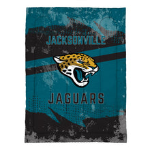 Load image into Gallery viewer, Jacksonville Jaguars Slanted Stripe 4 Piece Twin Bed in a Bag

