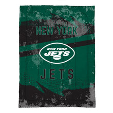 Load image into Gallery viewer, New York Jets Slanted Stripe 4 Piece Twin Bed in a Bag