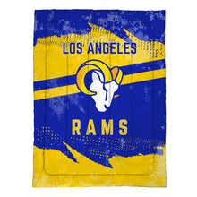 Load image into Gallery viewer, Los Angeles Rams Slanted Stripe 4 Piece Twin Bed in a Bag