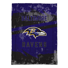 Load image into Gallery viewer, Baltimore Ravens Slanted Stripe 4 Piece Twin Bed in a Bag