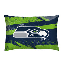 Load image into Gallery viewer, Seattle Seahawks Slanted Stripe 4 Piece Twin Bed in a Bag