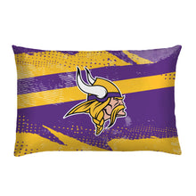 Load image into Gallery viewer, Minnesota Vikings Slanted Stripe 4 Piece Twin Bed in a Bag
