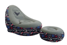 Load image into Gallery viewer, NFL Tonal Logo Inflatable Chair & Ottoman