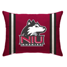 Load image into Gallery viewer, NCAA Standard Stripe Logo Bed Pillow