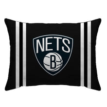 Load image into Gallery viewer, NBA Standard Stripe Logo Bed Pillow