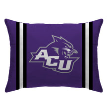 Load image into Gallery viewer, NCAA Standard Stripe Logo Bed Pillow