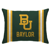 Load image into Gallery viewer, NCAA Standard Stripe Logo Bed Pillow