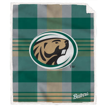 Load image into Gallery viewer, NCAA Plaid Steel Royal Plush Sherpa 60x70 Blanket