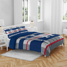 Load image into Gallery viewer, MLB Heathered Stripe 3 PC Queen Bed in a Bag