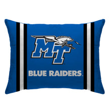 Load image into Gallery viewer, NCAA Standard Stripe Logo Bed Pillow