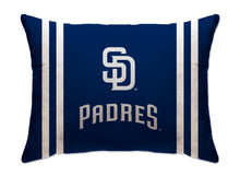 Load image into Gallery viewer, MLB Standard Logo Stripe Bed Pillow