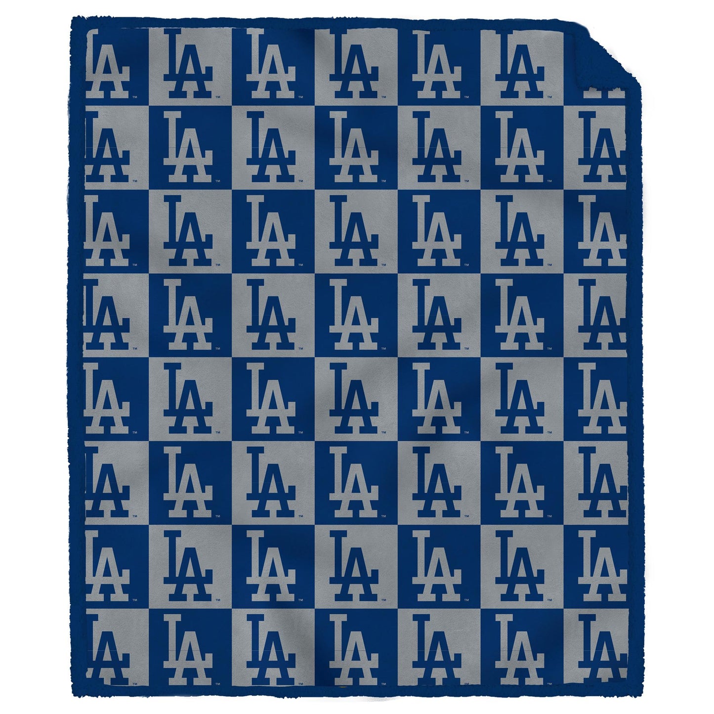 MLB Tonal Logo Box Ultra Cozy Team Color 60x70 Sherpa Blanket