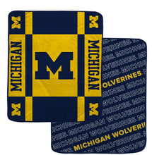 Load image into Gallery viewer, NCAA Reverse Block Double Sided 60x70 Ultra Cozy Blanket