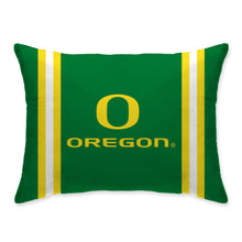 Load image into Gallery viewer, NCAA Standard Stripe Logo Bed Pillow