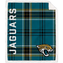 Load image into Gallery viewer, NFL Playmaker Plaid Ultra Cozy Sherpa Throw