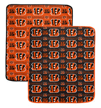 Load image into Gallery viewer, NFL Home & Away Logo Roll 60x70 2 Pack Blanket Set