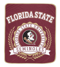 Load image into Gallery viewer, NCAA University Crest 50x60 Ultra Soft Blanket
