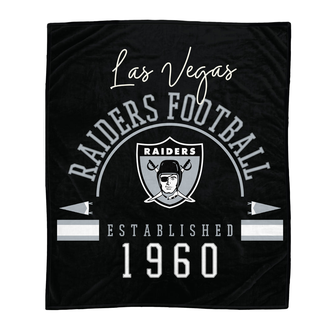 Las Vegas Raiders Vintage Logo Series Blanket