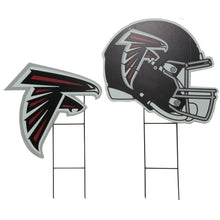 Load image into Gallery viewer, NFL Logo and Helmet 2 Pack Yard Sign Set