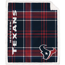 Load image into Gallery viewer, NFL Playmaker Plaid Ultra Cozy Sherpa Throw