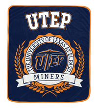 Load image into Gallery viewer, NCAA University Crest 50x60 Ultra Soft Blanket