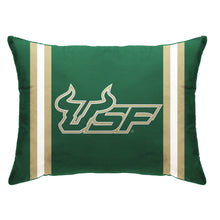 Load image into Gallery viewer, NCAA Standard Stripe Logo Bed Pillow