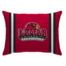 Load image into Gallery viewer, NCAA Standard Stripe Logo Bed Pillow