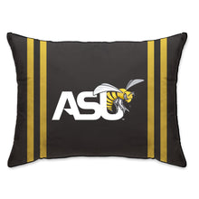 Load image into Gallery viewer, NCAA Standard Stripe Logo Bed Pillow