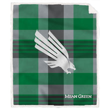 Load image into Gallery viewer, NCAA Plaid Steel Royal Plush Sherpa 60x70 Blanket