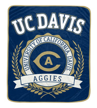 Load image into Gallery viewer, NCAA University Crest 50x60 Ultra Soft Blanket