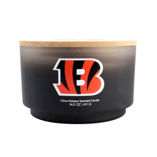 Load image into Gallery viewer, NFL Glass Gradient 14.5 oz Candle Print Wood Top