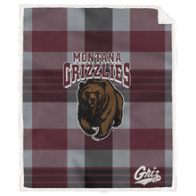 Load image into Gallery viewer, NCAA Plaid Steel Royal Plush Sherpa 60x70 Blanket