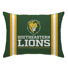 Load image into Gallery viewer, NCAA Standard Stripe Logo Bed Pillow