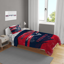 Load image into Gallery viewer, NFL Slanted Stripe 4 PC Twin Bed in a Bag
