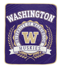 Load image into Gallery viewer, NCAA University Crest 50x60 Ultra Soft Blanket