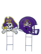 Load image into Gallery viewer, NCAA Logo and Helmet 2 Pack Yard Sign Set
