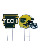 Load image into Gallery viewer, NCAA Logo and Helmet 2 Pack Yard Sign Set