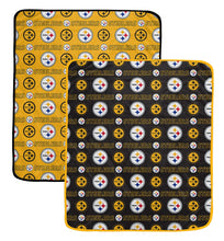 Load image into Gallery viewer, NFL Home & Away Logo Roll 60x70 2 Pack Blanket Set