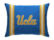 Load image into Gallery viewer, NCAA Standard Stripe Logo Bed Pillow