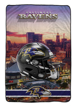 Load image into Gallery viewer, NFL Skyline Series Helmet 66x95 Oversized Blanket