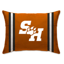Load image into Gallery viewer, NCAA Standard Stripe Logo Bed Pillow