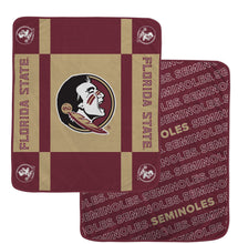 Load image into Gallery viewer, NCAA Reverse Block Double Sided 60x70 Ultra Cozy Blanket