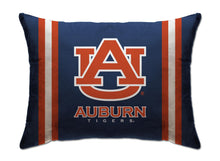 Load image into Gallery viewer, NCAA Standard Stripe Logo Bed Pillow