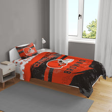 Load image into Gallery viewer, NFL Slanted Stripe 4 PC Twin Bed in a Bag