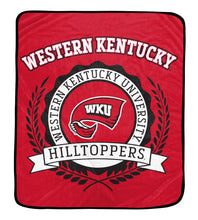 Load image into Gallery viewer, NCAA University Crest 50x60 Ultra Soft Blanket